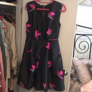 MARC by Marc Jacobs Bird-Print Taffeta Dress.